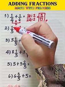 41K views · 485 reactions | How to Add Fractions #math #mathviral #mathematics #mathreview #mathwithprincess #mathlessons #mathisfun | Math with Princess | Facebook
