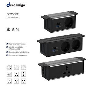 [Hot Item] Decoamigo Under Desk Power Outlet with USB and EU Socket for Office