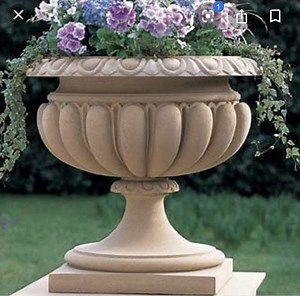 [Hot Item] Grc Cast Stone Limestone Finish European Style Pedestals Flower Pot Plinth Planter