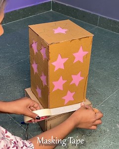 35K views · 178 reactions | Golden Table Lamp w/Stars | Cardboard Craft #diydecor #tablelamp #starlight | Deep's CRAFT | Facebook