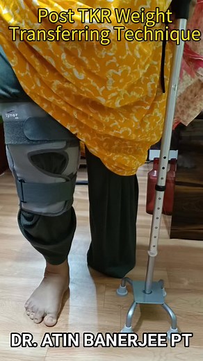 Post TKR Weight Shifting Technique 4Weeks #postkneesurgery #TKRrehab #bestkneerehabdoctorkolkata | DrAtin Banerjee PT IV