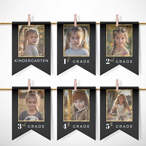 Photo Graduation Party Bunting | Grad Party Decor | Pennant Banner | Graduate Photo Garland | Photo Grade Level Display | Class of 2024-CG1 - Etsy