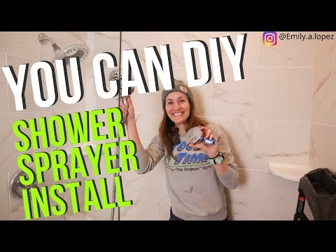 DIY SHOWER SPRAYER INSTALL