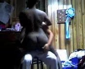 African woman dancing for her man