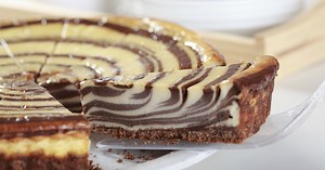 Recette Zebra cheesecake aux 2 chocolats - 750g.com