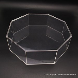 [Hot Item] Fashion Octagon Acrylic Wedding Candy Storage Box with Lid
