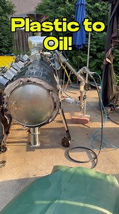 Plastic to Fuel in Operation! #naturejab #pyrolysis #science #education #gas #plastic #ocean #fyp #foryoupage #viral | Naturejab