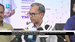 #BernamaNews : Communications Minister Fahmi Fadzil said the Terengganu government’s decision to reject the Territorial Sea Act 2012 through a motion passed in the State Legislative Assembly yesterday has been seen as a cynical and hypocritical act. #digitalbernamatv #terengganu #territorialseaact | Bernama TV