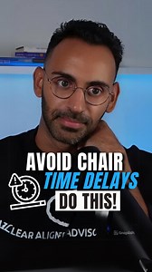 Chair time standards set appointment durations based on patient needs. For example, allocate 30 minutes for non-doctor chair time for attachment placement instead of a full hour. With the attachment location and tray confirmed beforehand. If an attachment falls off, the front desk must confirm with the patient which tooth it fell off of. WANT TO LEARN MORE? @doctor.avi is a mentor for our Clear Aligner Course Comment CLEAR and I'll send you his FREE Clear Aligner training! #IPR #Orthodontics #de