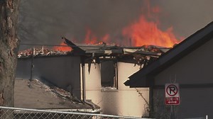 Empty Smith Home buildings used for Greensboro fire safety training