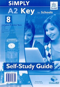 [Sách] Simply A2 Key for Schools - 8 Practice Tests for the Revised Exam from 2020 : Self- study Guide - Sách giấy gáy xoắn - Sách tiếng Anh Hà Nội