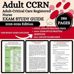 Adult CCRN Exam Study Guide 2025–2026 | Critical Care Registered Nurse | CCRN Exam Prep | 900 Practice Questions | 400 Flashcards - Etsy Canada