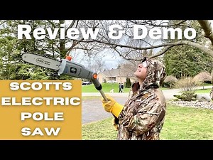 Review & Demo: Scotts PS45010S 10-Inch 8-Amp Corded Electric Pole Saw