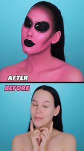 1.1K views · 12 reactions | Bold Pink Alien Makeup for Halloween!  #makeup #Halloween | An Knook | Facebook