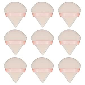 9Pcs Triangle Powder Puffs, Face Makeup Puff for Body Loose Powder Beauty Makeup Tool Nude