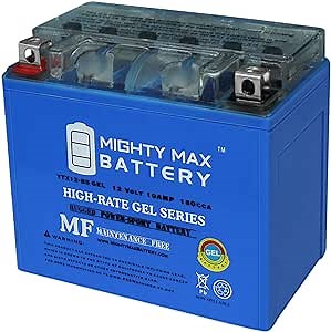 Mighty Max Battery YTX12-BS 12V GEL Replacement Battery for AGM ETX12