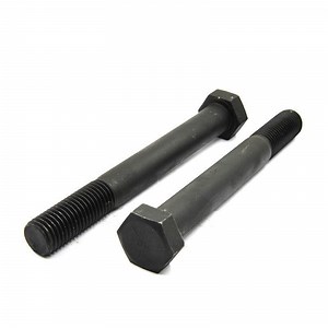[Hot Item] M72 M76 M80 Black Oxide Finished Carbon Steel Class 10.9 12.9 Big Hex Head Bolts