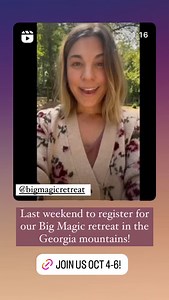 Elizabeth Gilbert on Reels