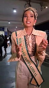 MGI Runner-up is back in her home country, the Philippines! There will be a parade for her tomorrow too. Welcome back, CJ 🇵🇭👑 | Pageant Bulletin