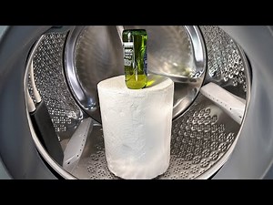 Experiment - Kitchen Roll in AEG - Washing machine