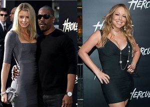 Eddie Murphy & Blonde Girlfriend, Mariah Carey in Black Mini & Dwayne Johnson – Hot Shots from “Hercules” Premiere