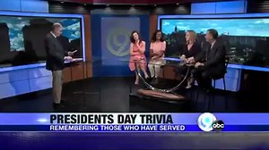 IT'S PRESIDENTS DAY! To celebrate, TeNesha Murphy and Sistina Giordano test their presidential knowledge against Meteorologist Kate Thornton and Dan Cummings! | Bridge Street on NewsChannel 9