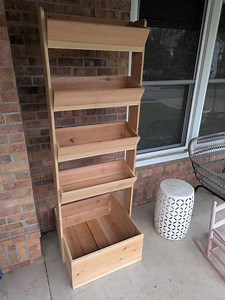 Cedar Vertical Garden Planter: Tiered Ladder Style, Freestanding - Etsy
