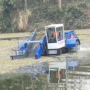 [Hot Item] Automatic Water Weed Cutting Cleaning Boat Beach Canal Seaweed Cleaning Machine