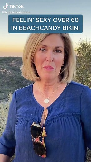 Feelin’ sexy over 60 in BeachCandy bikini ✨ @beachcandyswim #sexyover60 #fashionover50 #swimsuitcheck #testimonial #momsoftiktok #bikiniover50 #fyp