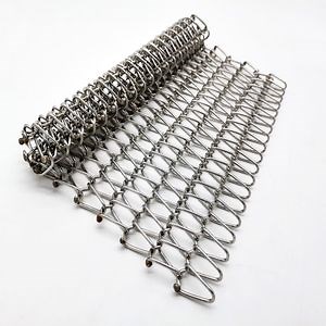 [Hot Item] Customized Stainless Steel 304 Material Conveyor Wire Mesh Belt Spiral Grid Wire Mesh Chain Belt