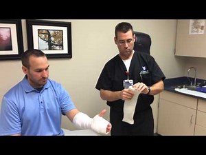 Volar cock up splint