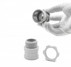 [Hot Item] Conduit Accessories Fittings PVC Male Adapter with Lock Nut