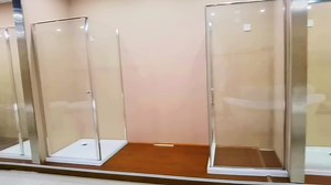 One Wall Walk in Shower Cubicle Screen Enclosure As Picture