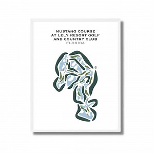 Mustang Course at Lely Resort Golf & Country Club, FL | Golf Course Map, Golf Map, Golfer Gift for Him, Scorecard Layout, Art Print Decor - Etsy