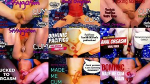 😍MULTIPLE CUMSHOTS🥵💦SEX MACHINE🤩Dominic Pacifico Mr Hankey's Toys BIG DILDO ANAL CUMPILATION 🔥
