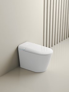 [Hot Item] Bathroom One-Piece Intelligent Toilet Ai Voice Control Auto Flushing White Luxury Toilet