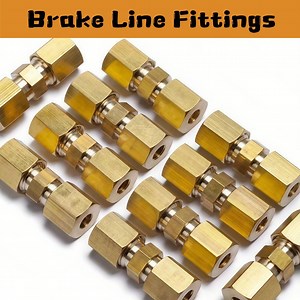 [Hot Item] 3/16-Inch Od Brake Line Fittings Compression Union, Brass Compression Fitting