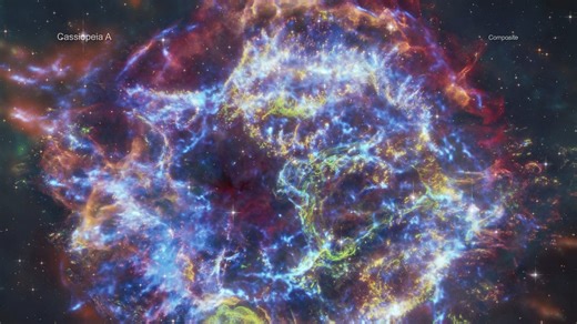 NASA Telescopes Chase Down "Green Monster" in Cassiopeia A Star's Debris FriendsofNASA.org: Cassiopeia A (Cas A) is a supernova remnant located about 11,000 light-years from Earth in the constellation Cassiopeia. It spans approximately 10 light-years. A curious structure there was first identified in Webb’s infrared data from April 2023. The origin of this feature, dubbed the “Green Monster” because of its resemblance to the wall in the left field of Fenway Park, was not clear. However, by combi