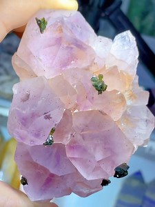 Very beautiful amethyst cluster with epidote | Rock's Rock Store
