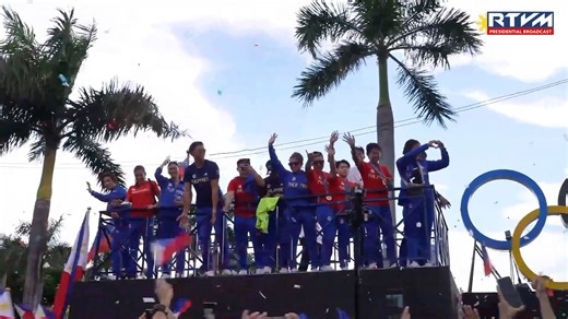 The Office of the President (OP) paid tribute to the Filipino athletes who competed in the Paris 2024 Olympics with a grand celebration titled 'Pagbibigay Dangal: A Heroes' Welcome Celebration for the Philippines’ Paris 2024 Olympians,' which featured a 7.7-kilometer parade that began at Aliw Theater in Pasay City and ended at the Rizal Memorial Coliseum in Manila on August 14, 2024. Supporters gathered along the parade route, eagerly cheering as the athletes made their way through the streets. 