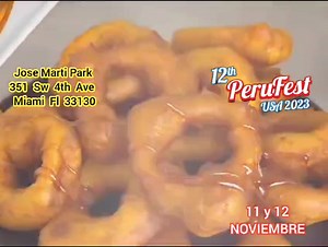 Le damos la bienvenida a Sarita Picarones! ¡Disfruta de una experiencia única de nuestro postre tradicional están incluidos en el top 50 de los mejores postres del mundo! 😋 No dudes en probarlos! 📅Te esperamos este 11 y 12 de Noviembre en PeruFest USA 2023 📍 José Marti Park 351 Sw 4th Ave Miami Fl 33130 Consigue tu ticket gratis: perufestusa23.Eventbrite.com ¡No te lo pierdas! 🍽️✨ #miami #peruenmiami #perufest #peru #perumiami #perufestusa #perufestusa2023 #donutsperuanos #PICARONES #picaron