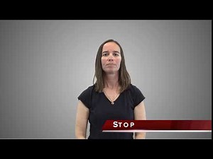 Stop - Safety Terms in ASL