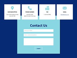 Contact us form and adress - CSS Template by Nicepage
