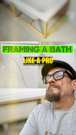 What h how I frame and install wall boards as a bath panel like a pro, not the full video but I’m sure you know where to watch the whole video | SRV social