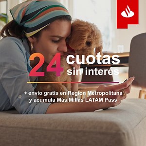 Encuentra todo lo que necesitas y acumula millas comprando en tienda.santander.cl 😉 ¡Además aprovecha el envío gratis a toda la Región Metropolitana! 🎉 | Banco Santander Chile