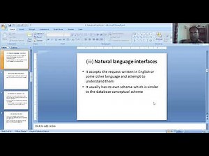 DBMS08. Database Interfaces and Structure of DBMS