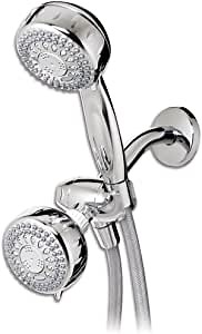 Waterpik TRS-523-553 PowerSpray+ Dual Shower Head with 5 Spray Settings, Chrome