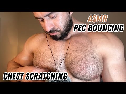 ASMR Pec Bouncing, Chest Hair Scratching, Chest Tapping - Sleep Inducing