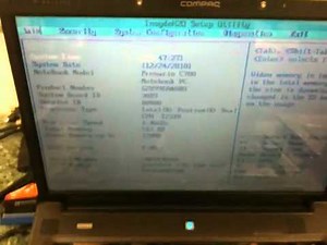 Compaq Presario C700 video problem