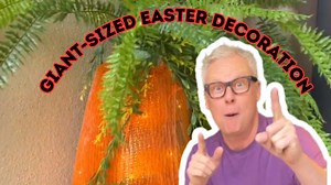 Giant-sized Easter decor for the front door